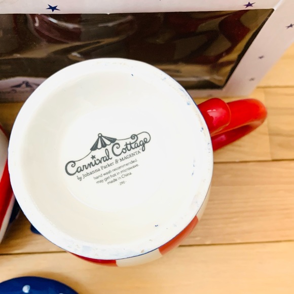 Carnival Cottage by Johanna Parker patriotic cream and sugar set - Picture 12 of 13